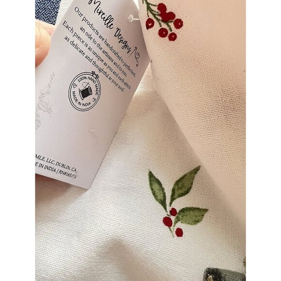 NUTCRACKER CHRISTMAS Dish Kitchen Towel Set 2 Red Jacket Embroidered Swans NICE - Picture 8 of 10